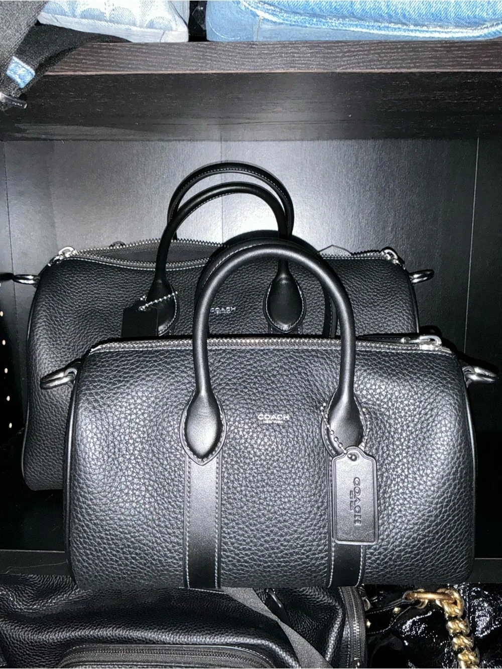 Coach pebbled leather